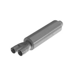 MBRP Exhaust 3in. ID inlet/dual 2.5in. ID outlet30.5in. Chambered MufflerT409 - GP192107