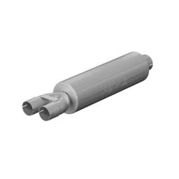 MBRP Exhaust 3in. ID inlet/dual 2.5in. ID outlet30.5in. MufflerMild ToneT409 - GP190810