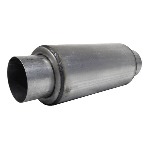 MBRP Exhaust Resonator 4in. InletOutlet 12in. Body 18in. OverallT304 - R1009