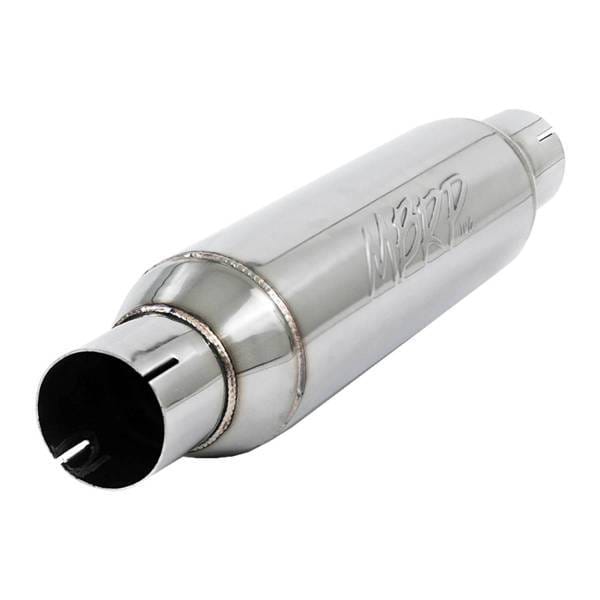 MBRP Exhaust Resonator2.5in. InletOutlet16in. body20in. overallT304 - R1012