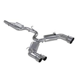 MBRP Exhaust 3in. Cat-BackValve DeleteQuad Split Rear ExitT304 - S4601304
