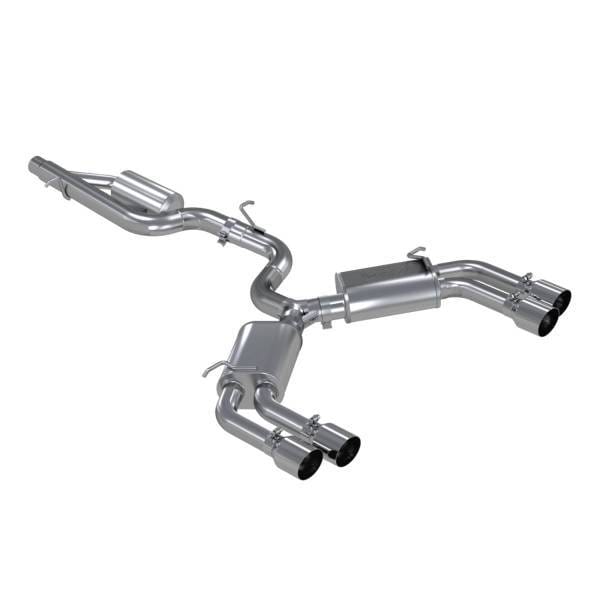 MBRP Exhaust 3in. Cat-BackValve DeleteQuad Split Rear ExitT304 - S4601304