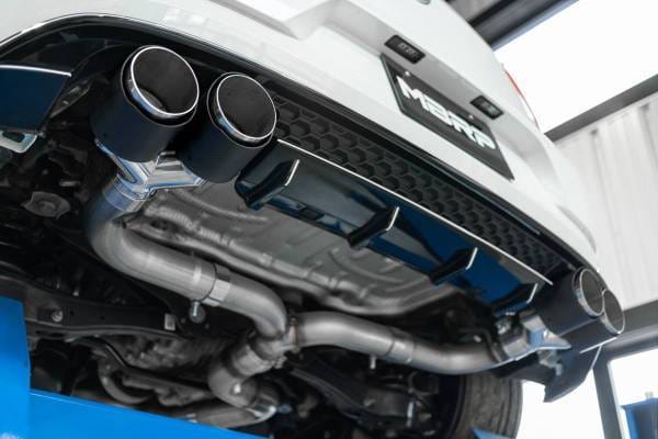 MBRP Exhaust 3in. Cat-BackValve DeleteQuad Split Rear ExitT304CF Tips - S46033CF thumbnail 4