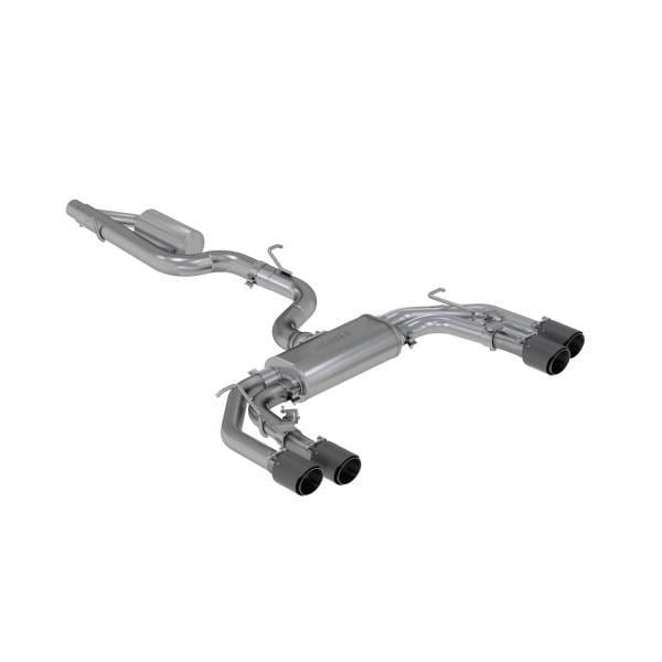 MBRP Exhaust 3in. Cat-BackQuad Split Rear ExitActiveT304CF Tips - S46043CF