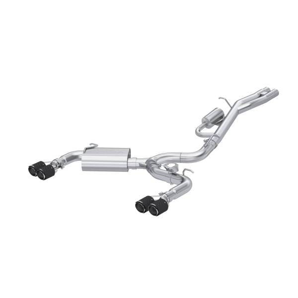 MBRP Exhaust 3in. Cat-BackDual Split RearT304Quad CF Tips - S46103CF