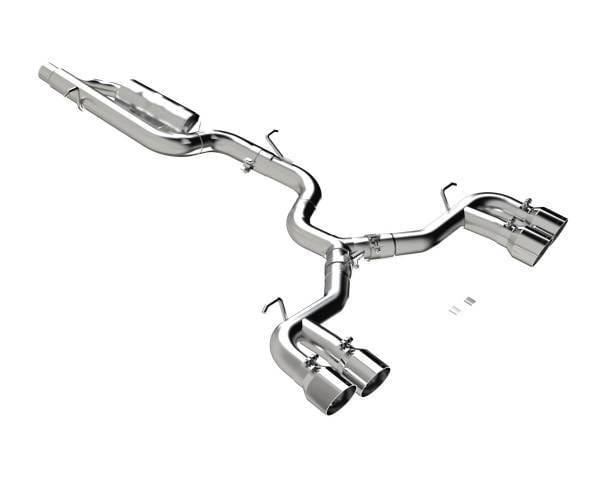 MBRP Exhaust 3in. Cat-BackQuad Split RearT304Valve Delete - S4612304