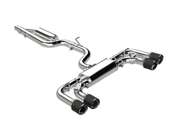 MBRP Exhaust 3in. Cat-Back2.5in. Quad Split Rear ExitActiveT304CF Tips - S46133CF