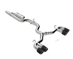 MBRP Exhaust 3in. Cat-BackQuad Split RearT304CF TipsValve Delete - S46123CF