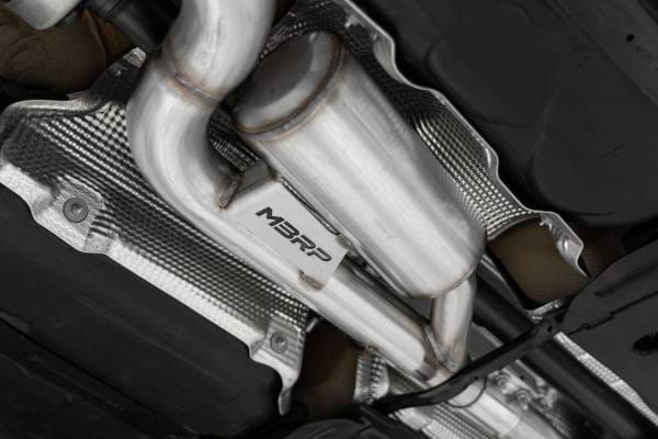 MBRP Exhaust 3in. Cat-BackQuad Split RearT304CF TipsValve Delete - S46123CF thumbnail 2
