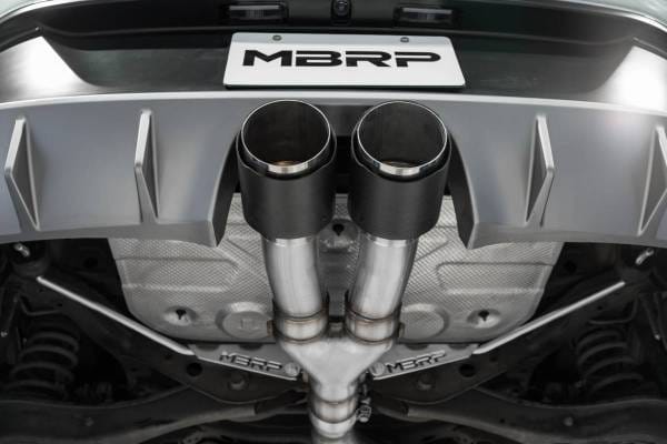 MBRP Exhaust 3in. Cat-BackDual Split Center Rear ExitT304CF Tips - S47053CF thumbnail 2