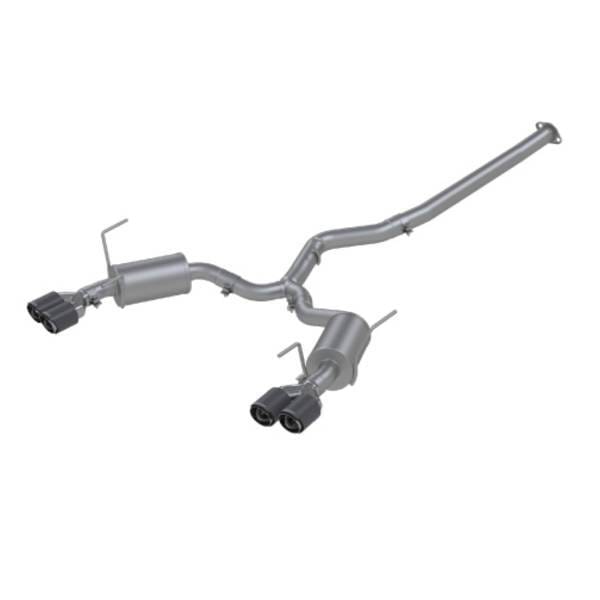 MBRP Exhaust 3in. Cat-BackDual Split Rear ExitStreet VersionT304CF Tips - S48003CF