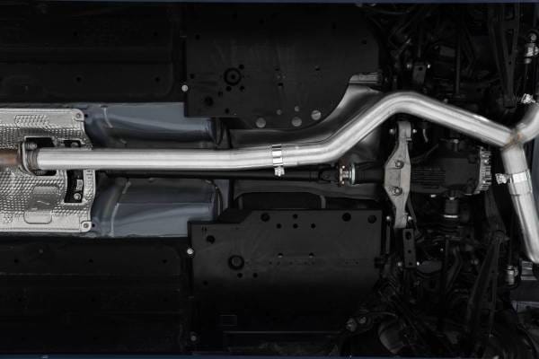 MBRP Exhaust 3in. Cat-BackDual Split Rear ExitQuad OutletStreet ProfileT304CF Tips - S48073CF thumbnail 3