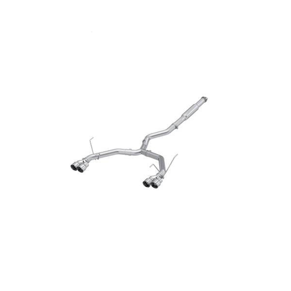 MBRP Exhaust 3in. Cat-BackDual Split Rear ExitQuad OutletRace VersionT304 - S4808304