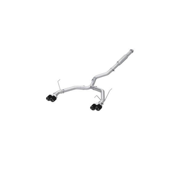 MBRP Exhaust 3in. Cat-BackDual Split Rear ExitQuad OutletRace VersionT304CF Tips - S48083CF