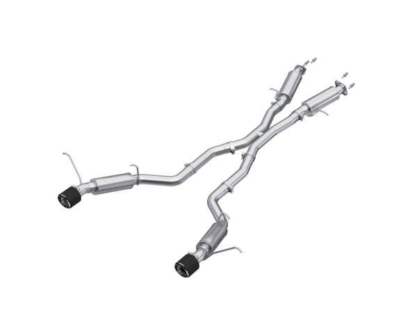 MBRP Exhaust 3in. Cat-BackDual Split Rear ExitT304CF Tips - S55253CF