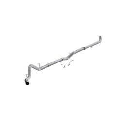 MBRP 4" Downpipe-Back Exhaust w/o Muffler - 2001-2004 GM 6.6L Duramax - S6005PLM