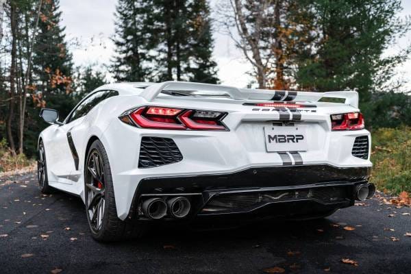 MBRP Exhaust 3in. Cat-BackValve DeleteQuad Split Rear ExitT304CF Tips - S70423CF thumbnail 2
