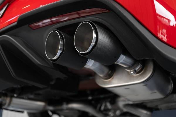 MBRP Exhaust 3in. Cat-BackDual Rear ExitActive ExhaustT304Quad CF Tips. - S72093CF thumbnail 2