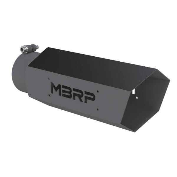MBRP Exhaust MBRP Black Series Universal 4" Hexagon Shaped Tip. - T5165BLK
