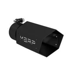 MBRP Exhaust MBRP Black Series Universal 3" Hexagon Shaped Tip. - T5169BLK