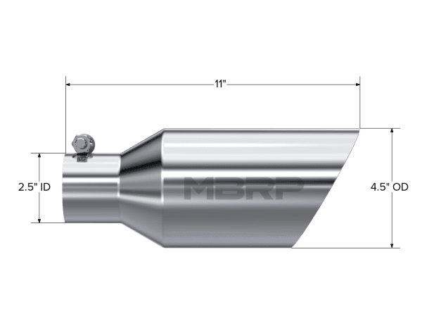 MBRP Exhaust Exhaust Tail Pipe TipT304 Stainless Steel. - T5161 thumbnail 2