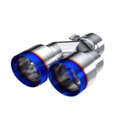 MBRP Exhaust 2.5" Inlet Exhaust Tip. T304 Stainless Steel, Burnt End. - T5170BE