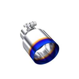 MBRP Exhaust 2.5" Inlet Exhaust Tip. T304 Stainless Steel, Burnt End. - T5176BE