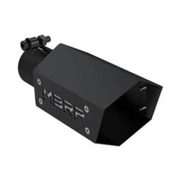 MBRP Exhaust MBRP Black Series Universal 2.5" Hexagon Shaped Tip. - T5173BLK