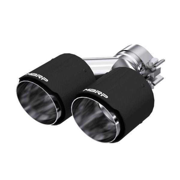 MBRP Exhaust 2.5" Inlet4.0" OD Dual OutCarbon Fiber Exhaust Tip. - T5177CF