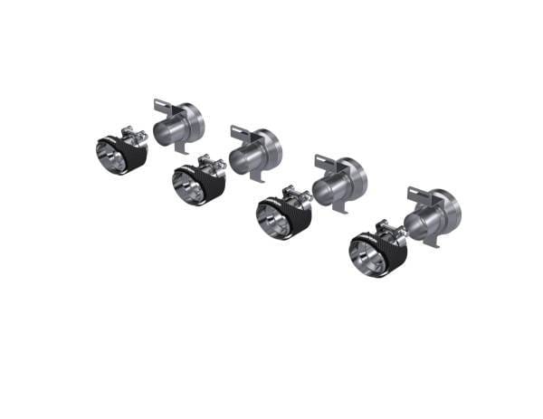 MBRP Exhaust Tips4in. O.D Out2.5in. IDDual WallCF T304 - T5195CF