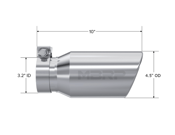 MBRP Exhaust 4.5in. OD3.2in. inlet10in. in lengthT304. - T5196 thumbnail 2