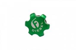Fleece Performance Green Anodized Billet Fuel Cap For 2013-2018 Cummins - FPE-FC-1316-GRN