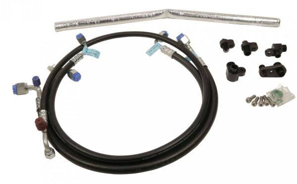 Fleece Performance A/C Line Reroute Kit 2013-2018 6.7L Cummins - FPE-AC-KIT-1316